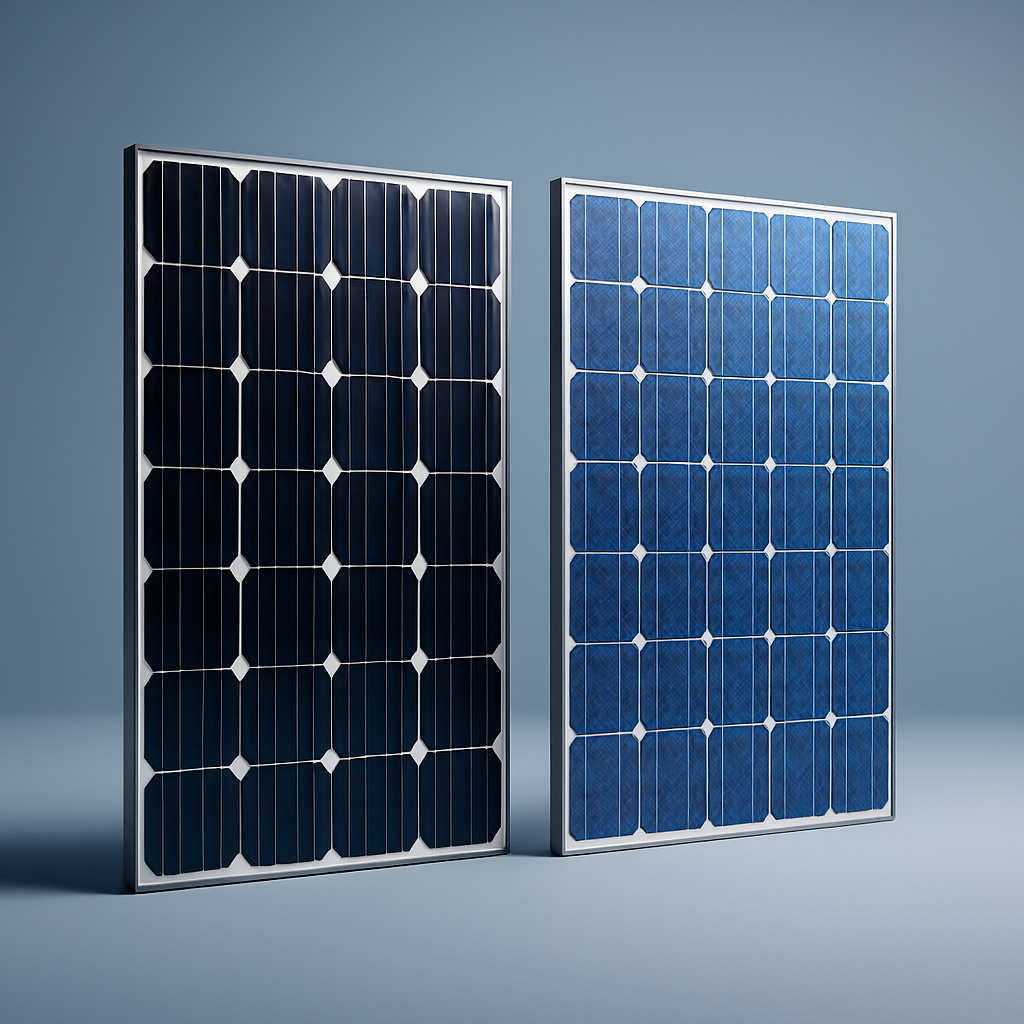 Painéis Solares Monocristalinos vs. Policristalinos Qual a Diferença e Qual Escolher